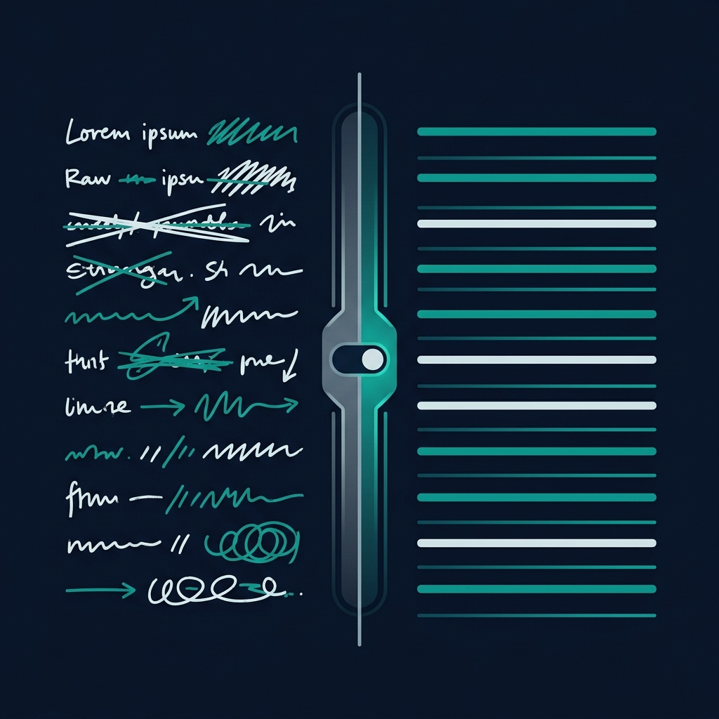 Verbatim vs polished transcription